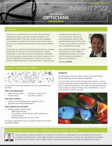 Practice News | Keith Holland Opticians | Cheltenham